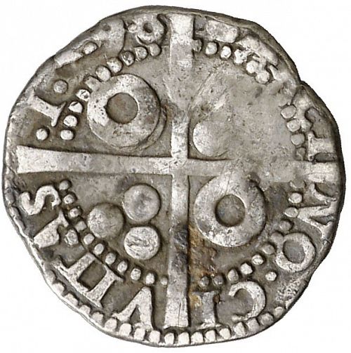 half Croat Reverse Image minted in SPAIN in 1596 (1556-98  -  FELIPE II - Local Coinage)  - The Coin Database
