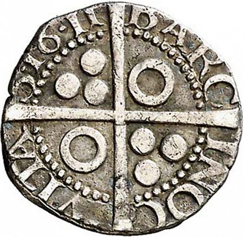 half Croat Reverse Image minted in SPAIN in 1611 (1598-21  -  FELIPE III - Local Coinage)  - The Coin Database