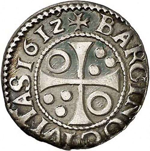 half Croat Reverse Image minted in SPAIN in 1612 (1598-21  -  FELIPE III - Local Coinage)  - The Coin Database