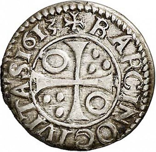 half Croat Reverse Image minted in SPAIN in 1613 (1598-21  -  FELIPE III - Local Coinage)  - The Coin Database