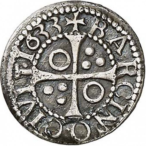 half Croat Reverse Image minted in SPAIN in 1633 (1621-65  -  FELIPE IV - Local Coinage)  - The Coin Database