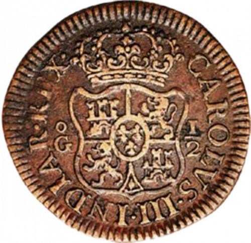 ½ Grano Obverse Image minted in SPAIN in 1769 (1759-88  -  CARLOS III - Local Coinage)  - The Coin Database