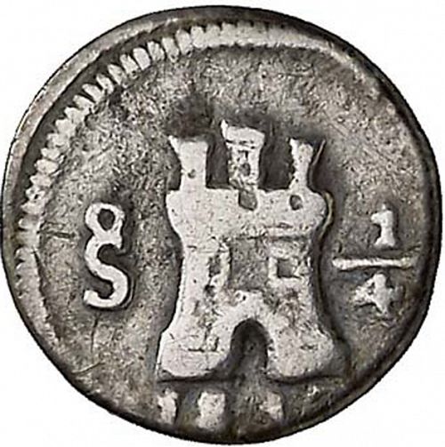 1/4 Real Obverse Image minted in SPAIN in 1813 (1808-33  -  FERNANDO VII)  - The Coin Database