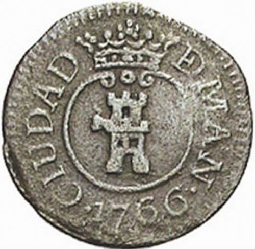 1 Barilla Reverse Image minted in SPAIN in 1766 (1759-88  -  CARLOS III - Local Coinage)  - The Coin Database
