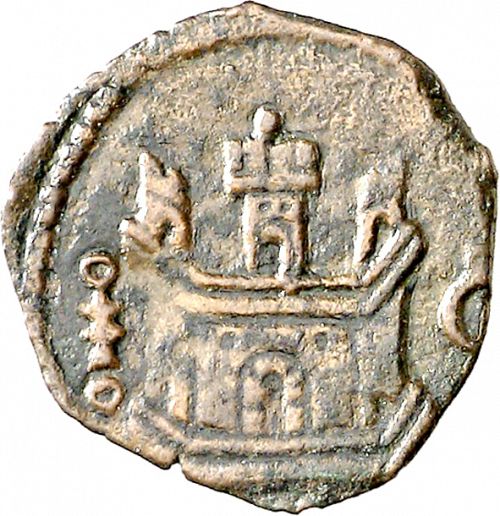 1 blanca Reverse Image minted in SPAIN in ND/Cs (1556-98  -  FELIPE II)  - The Coin Database