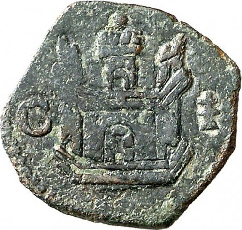 1 blanca Reverse Image minted in SPAIN in ND/Cs (1556-98  -  FELIPE II)  - The Coin Database