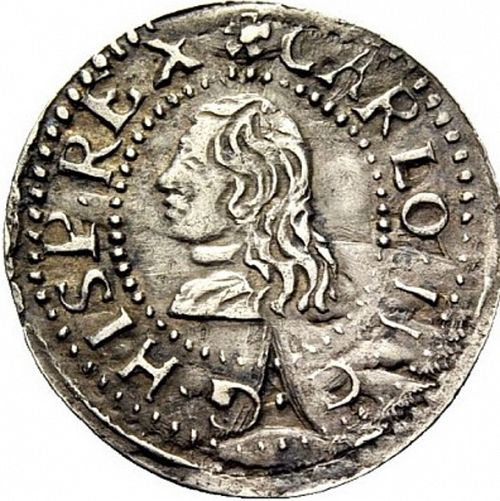 1 Croat Obverse Image minted in SPAIN in 1674 (1665-00  -  CARLOS II - Local Coinage)  - The Coin Database
