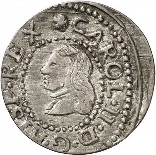 1 Croat Obverse Image minted in SPAIN in 1677 (1665-00  -  CARLOS II - Local Coinage)  - The Coin Database