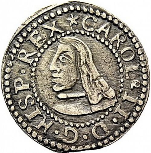 1 Croat Obverse Image minted in SPAIN in 1687 (1665-00  -  CARLOS II - Local Coinage)  - The Coin Database