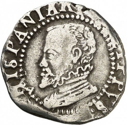 1 Croat Obverse Image minted in SPAIN in 1598 (1556-98  -  FELIPE II - Local Coinage)  - The Coin Database