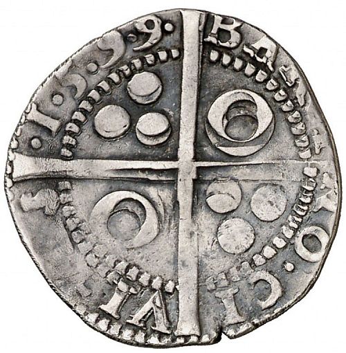 1 Croat Reverse Image minted in SPAIN in 1599 (1598-21  -  FELIPE III - Local Coinage)  - The Coin Database