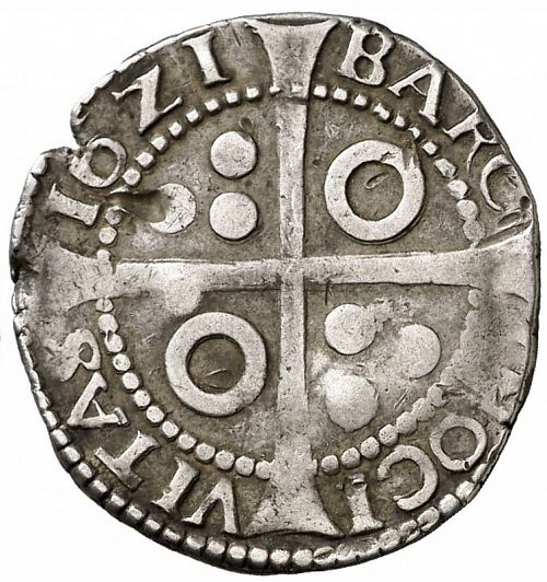 1 Croat Reverse Image minted in SPAIN in 1621 (1598-21  -  FELIPE III - Local Coinage)  - The Coin Database