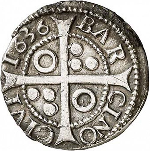 1 Croat Reverse Image minted in SPAIN in 1636 (1621-65  -  FELIPE IV - Local Coinage)  - The Coin Database