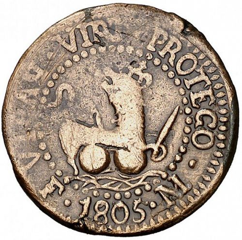 1 Cuarto Reverse Image minted in SPAIN in 1805 (1788-08  -  CARLOS IV - Local Coinage)  - The Coin Database