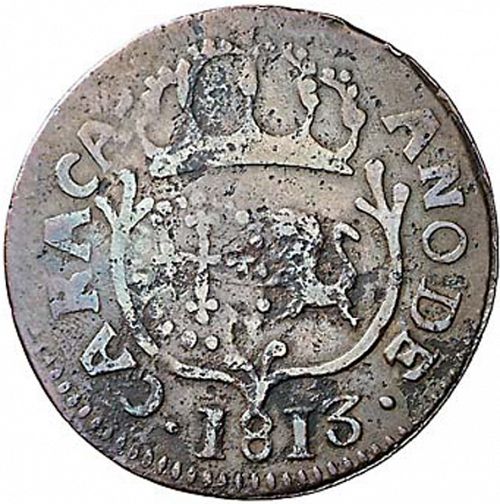 1 Quarto Obverse Image minted in SPAIN in 1813 (1810-22  -  FERNANDO VII - Independence War)  - The Coin Database