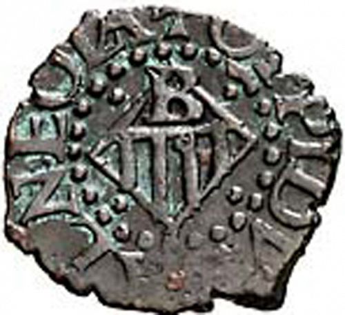 1 Dinero Reverse Image minted in SPAIN in N/D (1598-21  -  FELIPE III - Local Coinage)  - The Coin Database