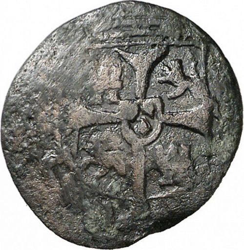 1 Dobler Reverse Image minted in SPAIN in N/D (1700-46  -  FELIPE V - Local Coinage)  - The Coin Database