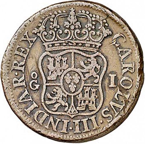 1 Grano Obverse Image minted in SPAIN in 1769 (1759-88  -  CARLOS III - Local Coinage)  - The Coin Database