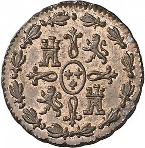 1 Maravedí Reverse Image minted in SPAIN in 1770 (1759-88  -  CARLOS III)  - The Coin Database