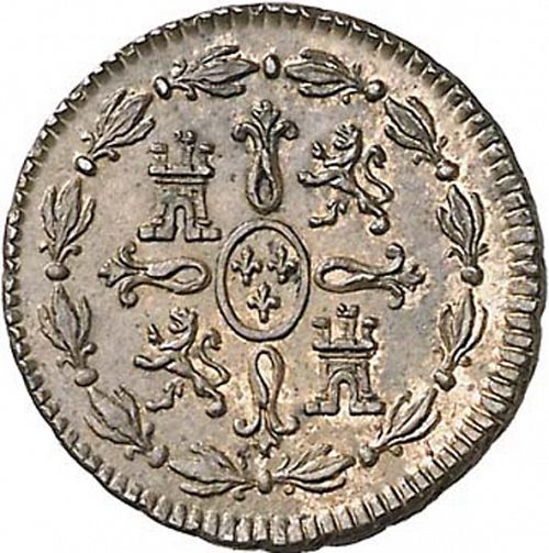 1 Maravedí Reverse Image minted in SPAIN in 1772 (1759-88  -  CARLOS III)  - The Coin Database