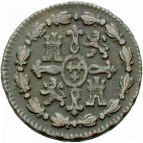 1 Maravedí Reverse Image minted in SPAIN in 1774 (1759-88  -  CARLOS III)  - The Coin Database