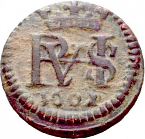 1 Maravedí Obverse Image minted in SPAIN in 1602 (1598-21  -  FELIPE III)  - The Coin Database
