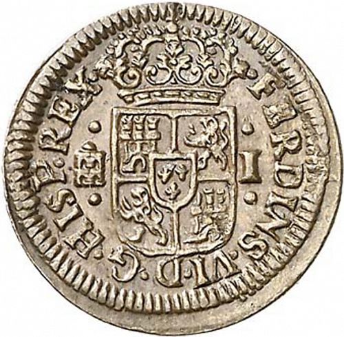 1 Maravedí Obverse Image minted in SPAIN in 1747 (1746-59  -  FERNANDO VI)  - The Coin Database