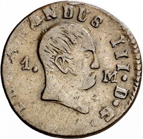 1 Maravedí Obverse Image minted in SPAIN in 1831 (1808-33  -  FERNANDO VII)  - The Coin Database
