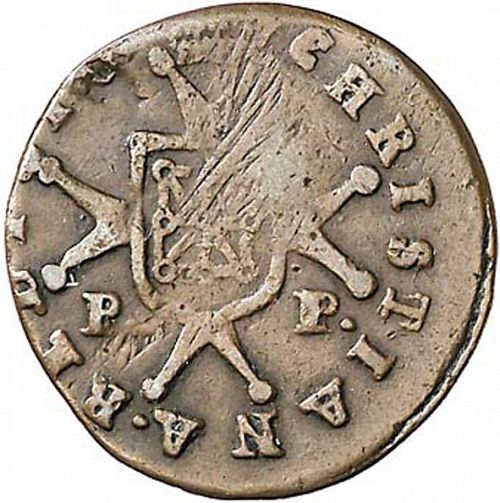 1 Maravedí Reverse Image minted in SPAIN in 1819 (1808-33  -  FERNANDO VII)  - The Coin Database