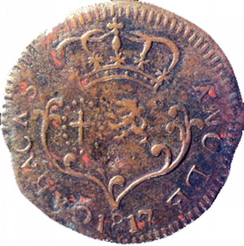 1 Octavo Obverse Image minted in SPAIN in 1817 (1810-22  -  FERNANDO VII - Independence War)  - The Coin Database