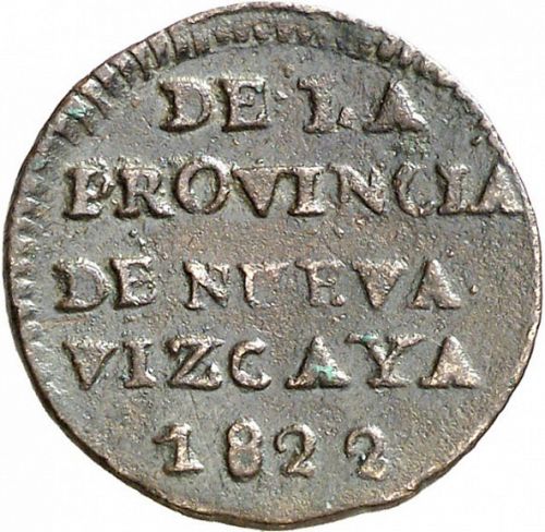1 Octavo Obverse Image minted in SPAIN in 1822 (1810-22  -  FERNANDO VII - Independence War)  - The Coin Database