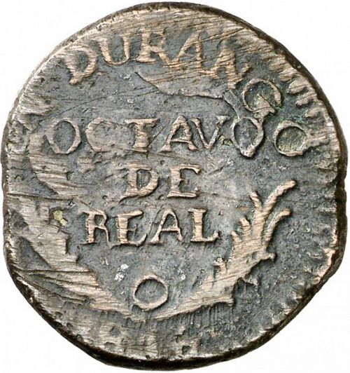 1 Octavo Reverse Image minted in SPAIN in 1816 (1810-22  -  FERNANDO VII - Independence War)  - The Coin Database