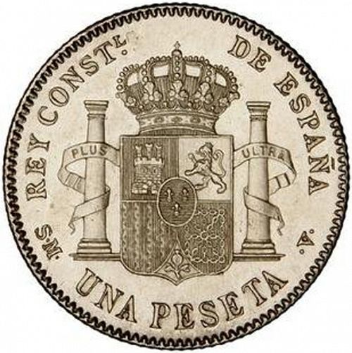 1 Peseta Reverse Image minted in SPAIN in 1902 / 02 (1886-31  -  ALFONSO XIII)  - The Coin Database