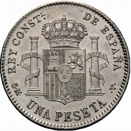 1 Peseta Reverse Image minted in SPAIN in 1903 / 03 (1886-31  -  ALFONSO XIII)  - The Coin Database