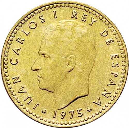 1 Peseta Obverse Image minted in SPAIN in 1975 / 78 (1975-82  -  JUAN CARLOS I)  - The Coin Database