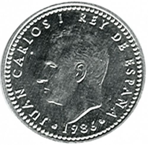 1 Peseta Obverse Image minted in SPAIN in 1986 (1975-82  -  JUAN CARLOS I)  - The Coin Database