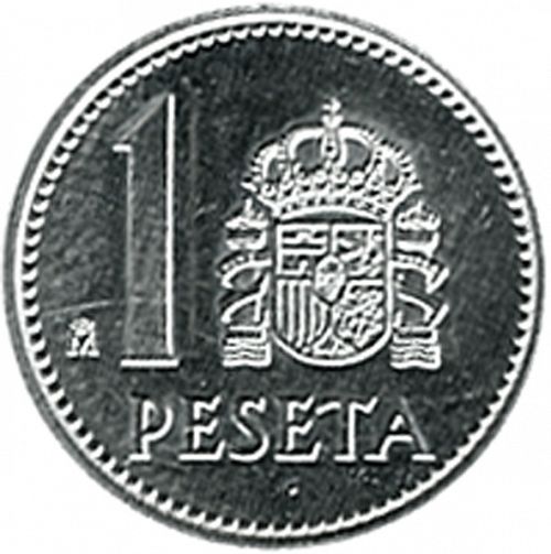 1 Peseta Reverse Image minted in SPAIN in 1984 (1975-82  -  JUAN CARLOS I)  - The Coin Database
