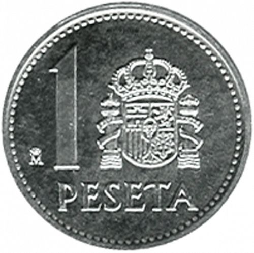 1 Peseta Reverse Image minted in SPAIN in 1989 (1975-82  -  JUAN CARLOS I)  - The Coin Database
