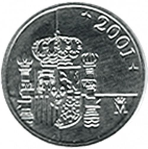 1 Peseta Reverse Image minted in SPAIN in 2001 (1982-01  -  JUAN CARLOS I - New Design)  - The Coin Database
