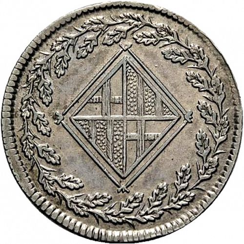 1 Peseta Obverse Image minted in SPAIN in 1811 (1808-13  -  JOSE NAPOLEON - Barcelona)  - The Coin Database