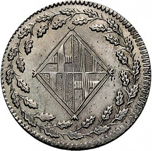 1 Peseta Obverse Image minted in SPAIN in 1812 (1808-13  -  JOSE NAPOLEON - Barcelona)  - The Coin Database