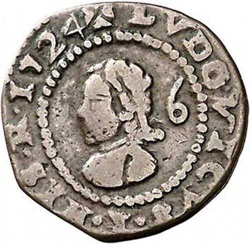 1 Seiseno Obverse Image minted in SPAIN in 1724 (1724  -  LUIS I - Local coinage)  - The Coin Database
