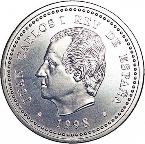 2000 Pesetas Obverse Image minted in SPAIN in 1998 (1982-01  -  JUAN CARLOS I - New Design)  - The Coin Database