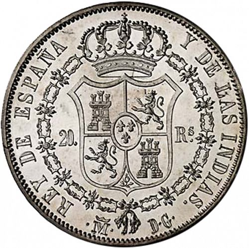 20 Reales Reverse Image minted in SPAIN in 1833DG (1821-33  -  FERNANDO VII - Vellon Coinage)  - The Coin Database