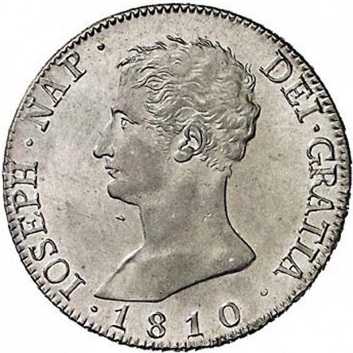 20 Reales Obverse Image minted in SPAIN in 1810AI (1808-13  -  JOSE NAPOLEON - Vellon cng.)  - The Coin Database