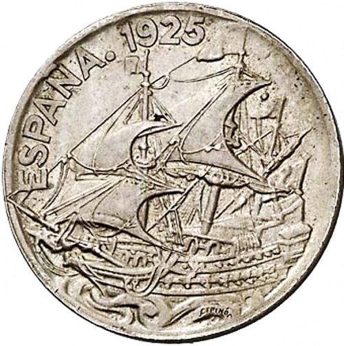 25 Céntimos Obverse Image minted in SPAIN in 1925 (1886-31  -  ALFONSO XIII)  - The Coin Database