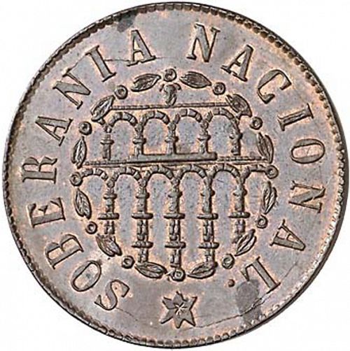 25 milesimas Obverse Image minted in SPAIN in 1868 (1868-70  -  PROVISIONAL GOVERNMENT)  - The Coin Database