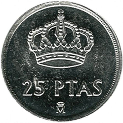 25 Pesetas Reverse Image minted in SPAIN in 1983 (1975-82  -  JUAN CARLOS I)  - The Coin Database