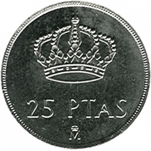 25 Pesetas Reverse Image minted in SPAIN in 1984 (1975-82  -  JUAN CARLOS I)  - The Coin Database