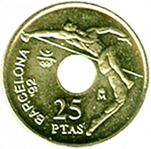 25 Pesetas Reverse Image minted in SPAIN in 1990 (1982-01  -  JUAN CARLOS I - New Design)  - The Coin Database